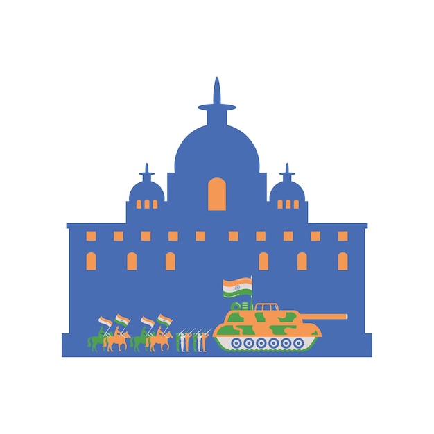 Free vector republic day india freedom