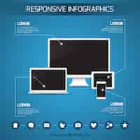 Free vector responsive infographics