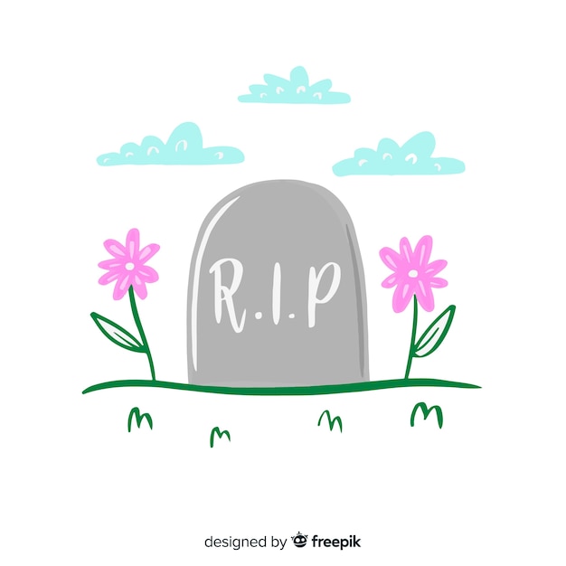 Free Vector rest in peace