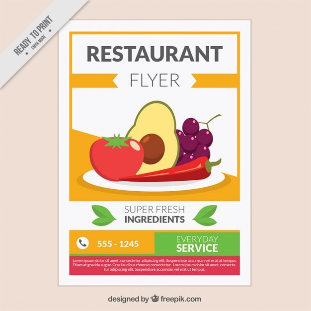 Restaurant brochure template