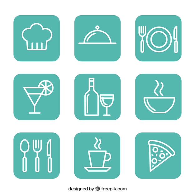 Restaurant icons