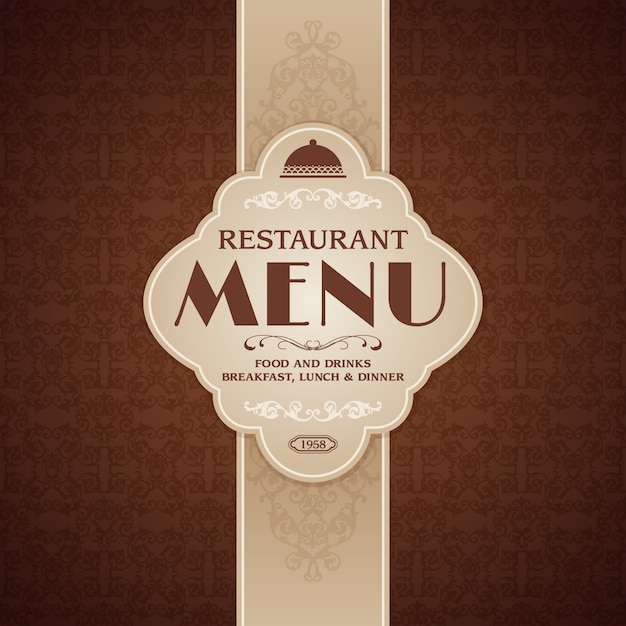 Free vector restaurant label design