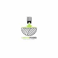 Free vector restaurant logo editorial template