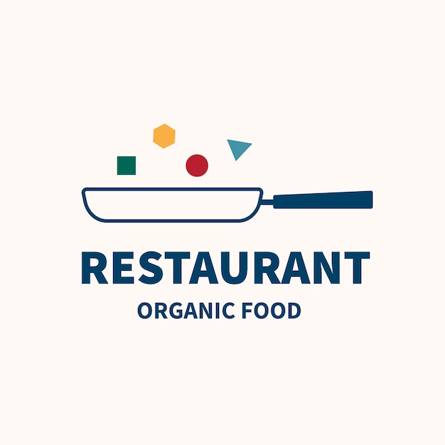 Vettore gratuito logo del ristorante, modello di attività alimentare per il vettore di progettazione del marchio