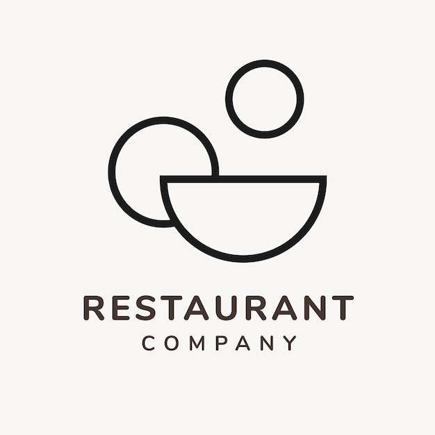 레스토랑 로고, 브랜딩 디자인 벡터를 위한 식품 비즈니스 템플릿