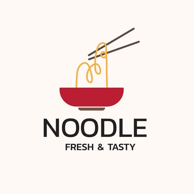 Restaurant logo, food business template for branding design vector