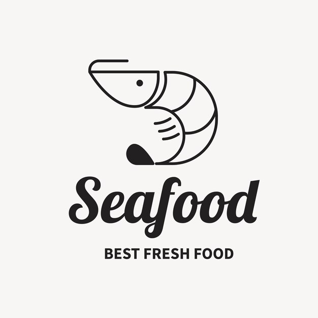 Restaurant logo, food business template for branding design vector