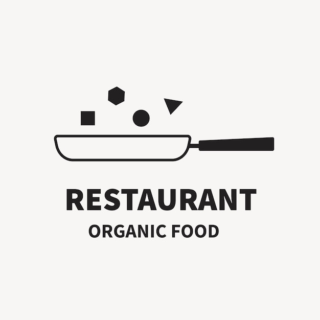 Vettore gratuito logo del ristorante, modello di attività alimentare per il vettore di progettazione del marchio