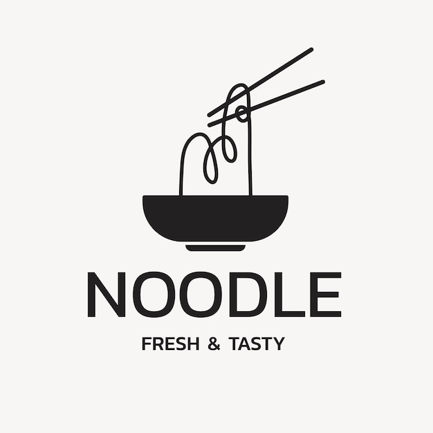 Restaurant logo, food business template for branding design vector