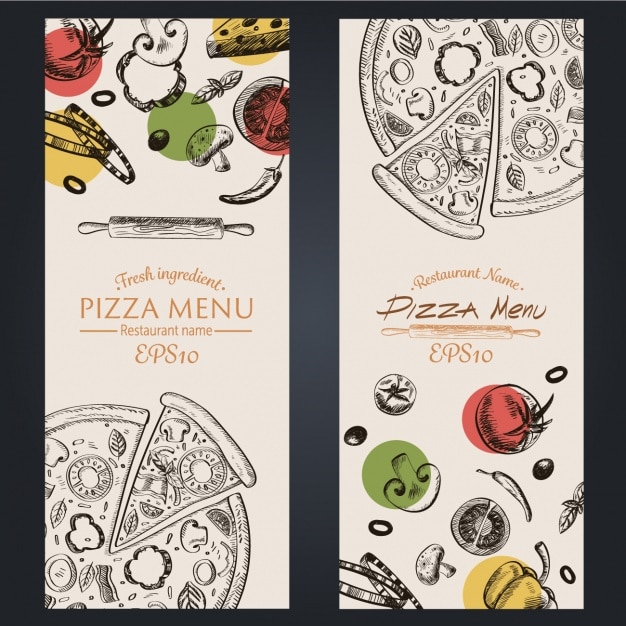 Бесплатное векторное изображение Дизайн меню ресторана