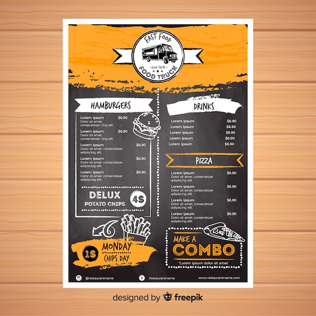 Download 43 Blank Template Menu Makanan