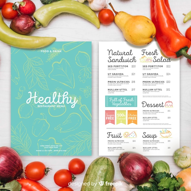 Restaurant menu template