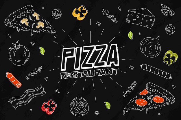restaurant mural wallpaper