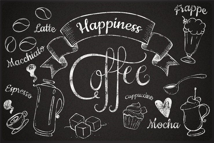 Free Vector restaurant mural wallpaper