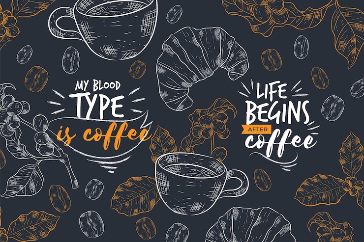 Free Vector restaurant mural wallpaper