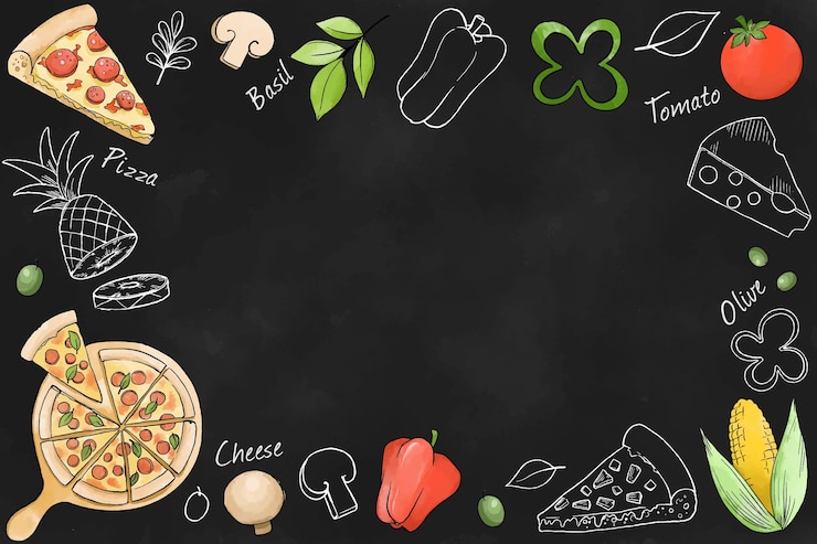 Free Vector restaurant mural wallpaper