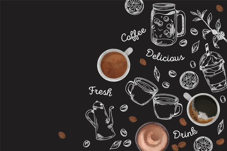 Free Vector restaurant mural wallpaper