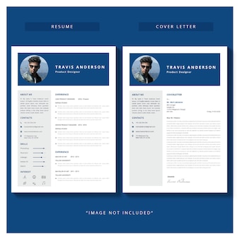 Resume template with cover letter