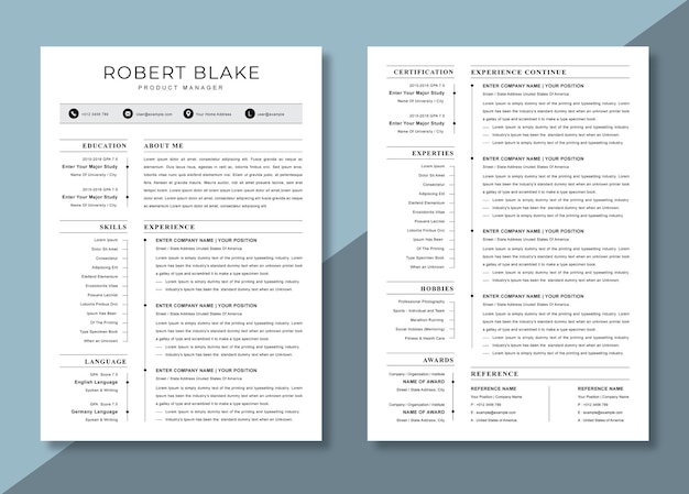 Resume template