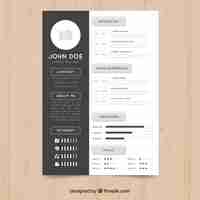 Free vector resume template