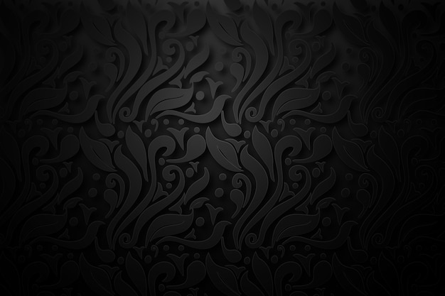 Retro abstract ornamental flowers background