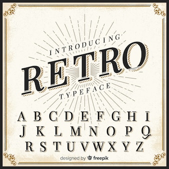 Retro alphabet