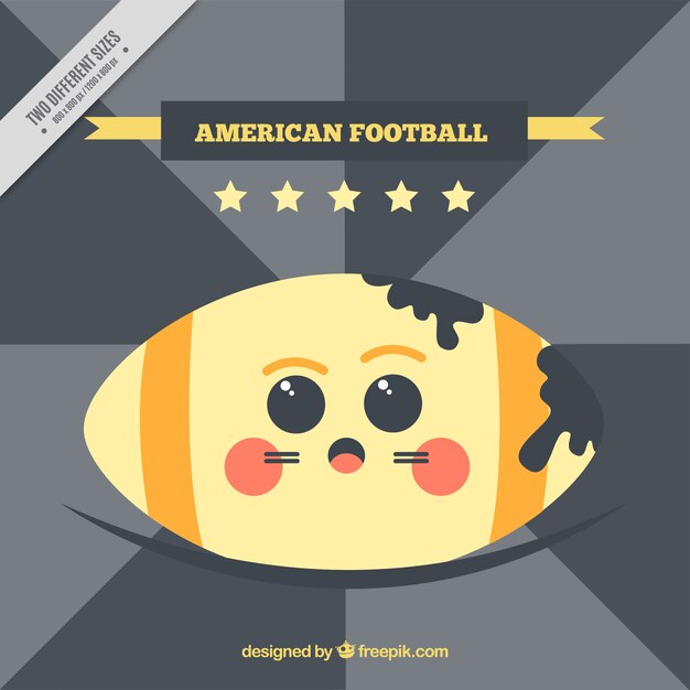 Retro american football background