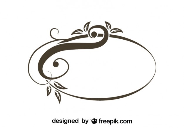 Retro asymmetrical oval swirl stylish design