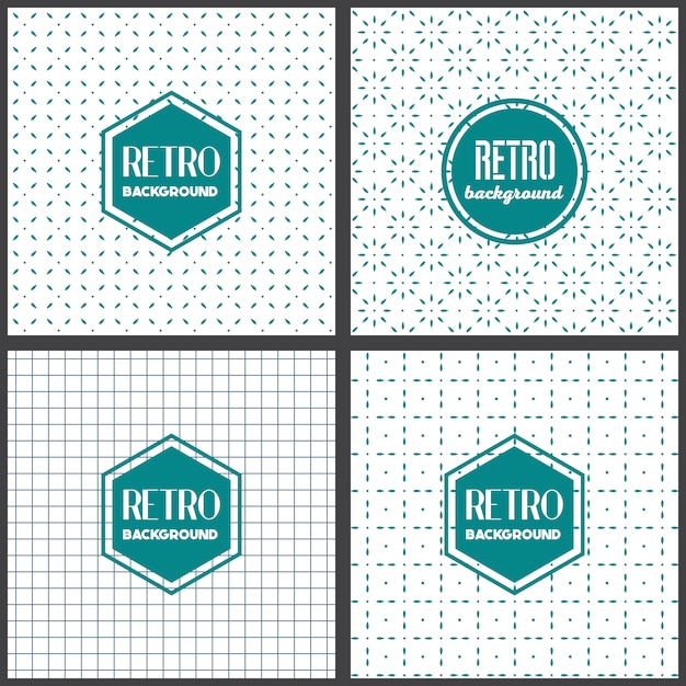 Free vector retro background collection