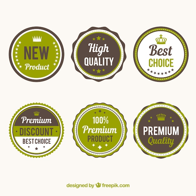 Retro badges and labels
