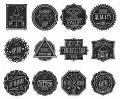 Free vector retro badges set