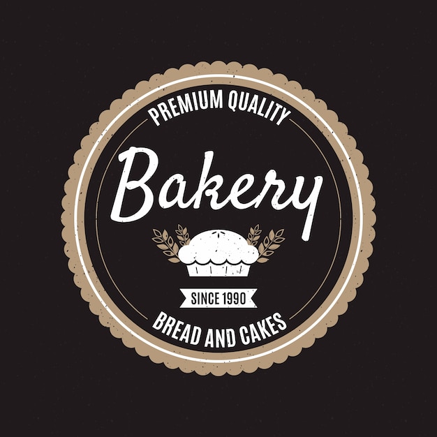 Retro bakery logo concept