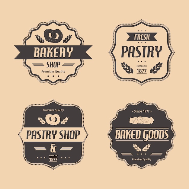 Retro bakery logo