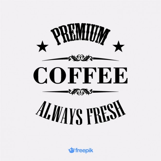 Retro banner premium coffee