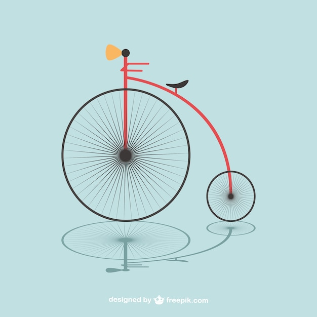 Free vector retro bicycle