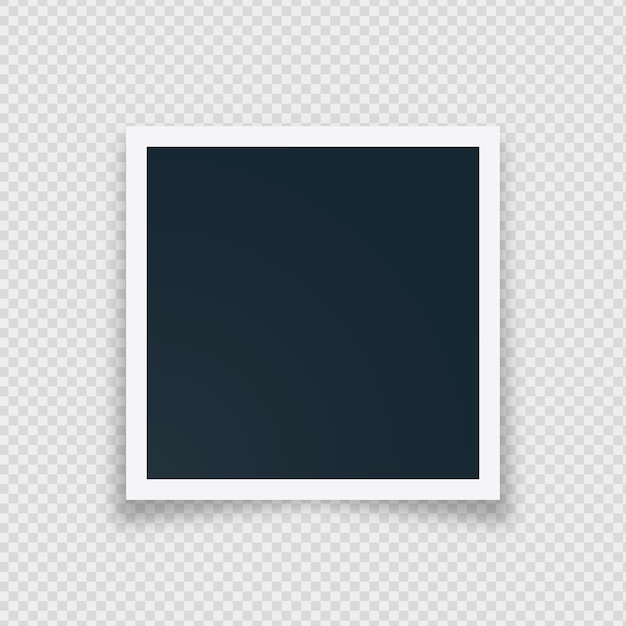 Бесплатное векторное изображение Ретро пустая мгновенная рамка для фотографий