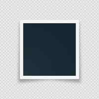 Free vector retro blank instant photo frame