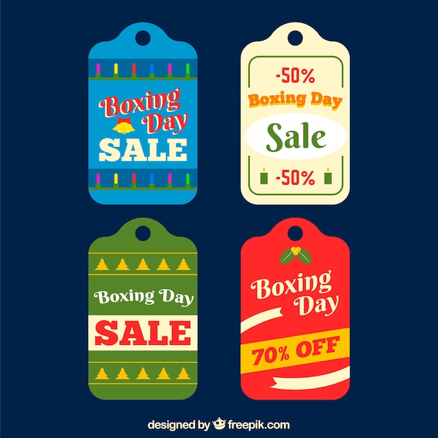 Retro boxing day sale badge