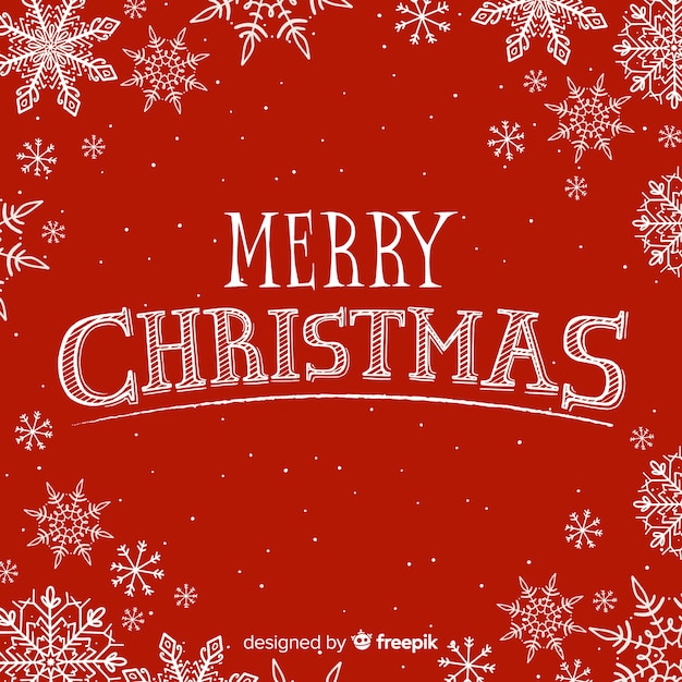 Retro christmas lettering background