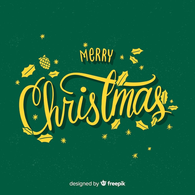 Retro christmas lettering background