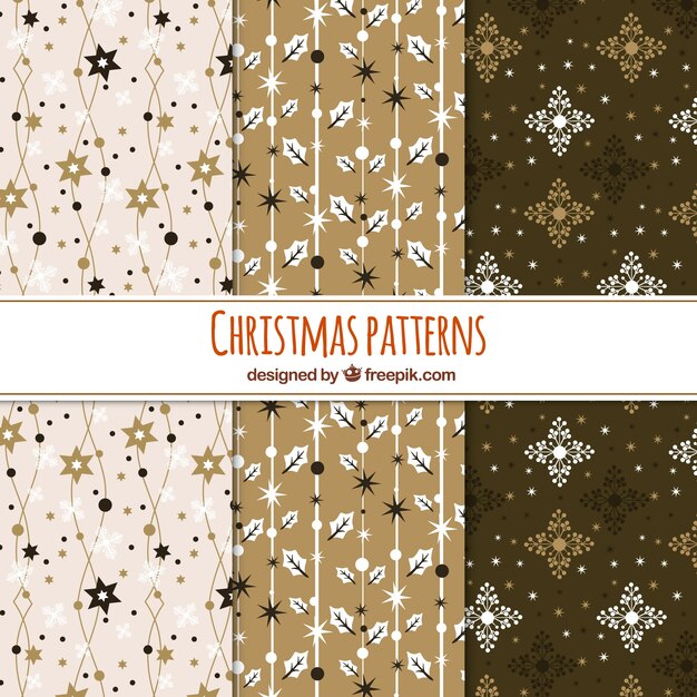 Retro christmas patterns