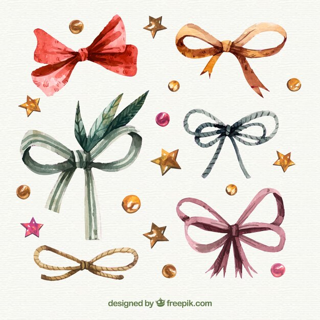 retro christmas ribbon pack
