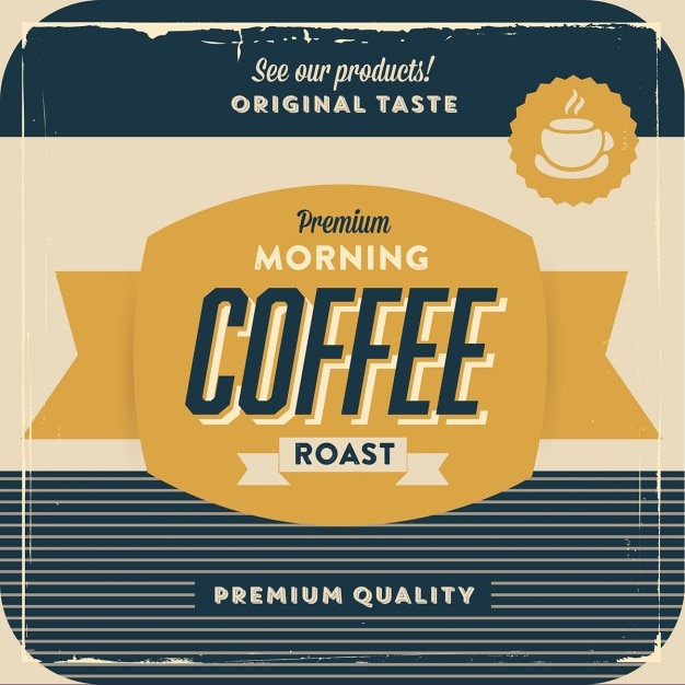 Free vector retro coffee background