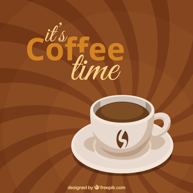 Retro coffee background