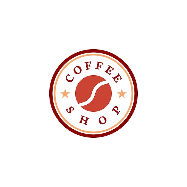 Retro coffee shop logo vector