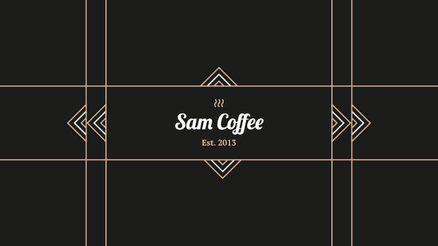 Free vector retro coffee shop youtube channel art