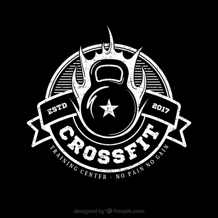 Free Vector retro crossfit badge