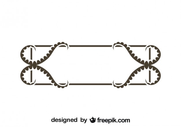 Vettore gratuito design retrò cornice decorativa