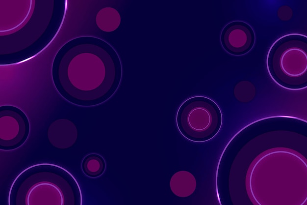Retro desktop background, purple geometric wallpaper vector