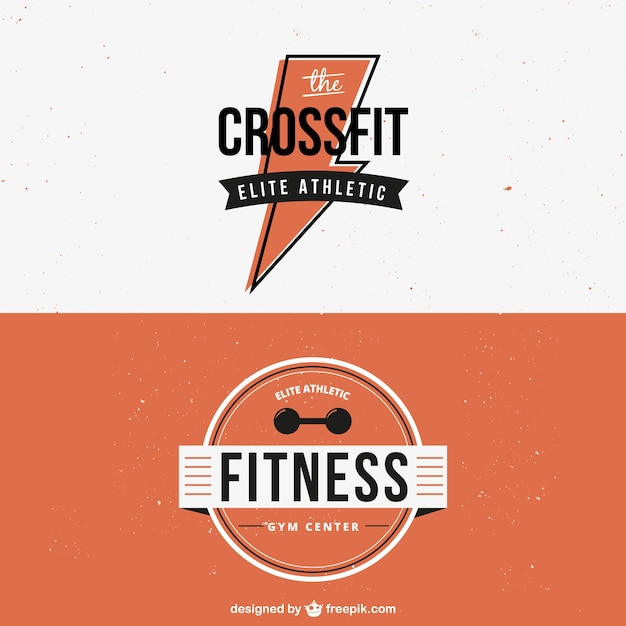 Free vector retro fitness background